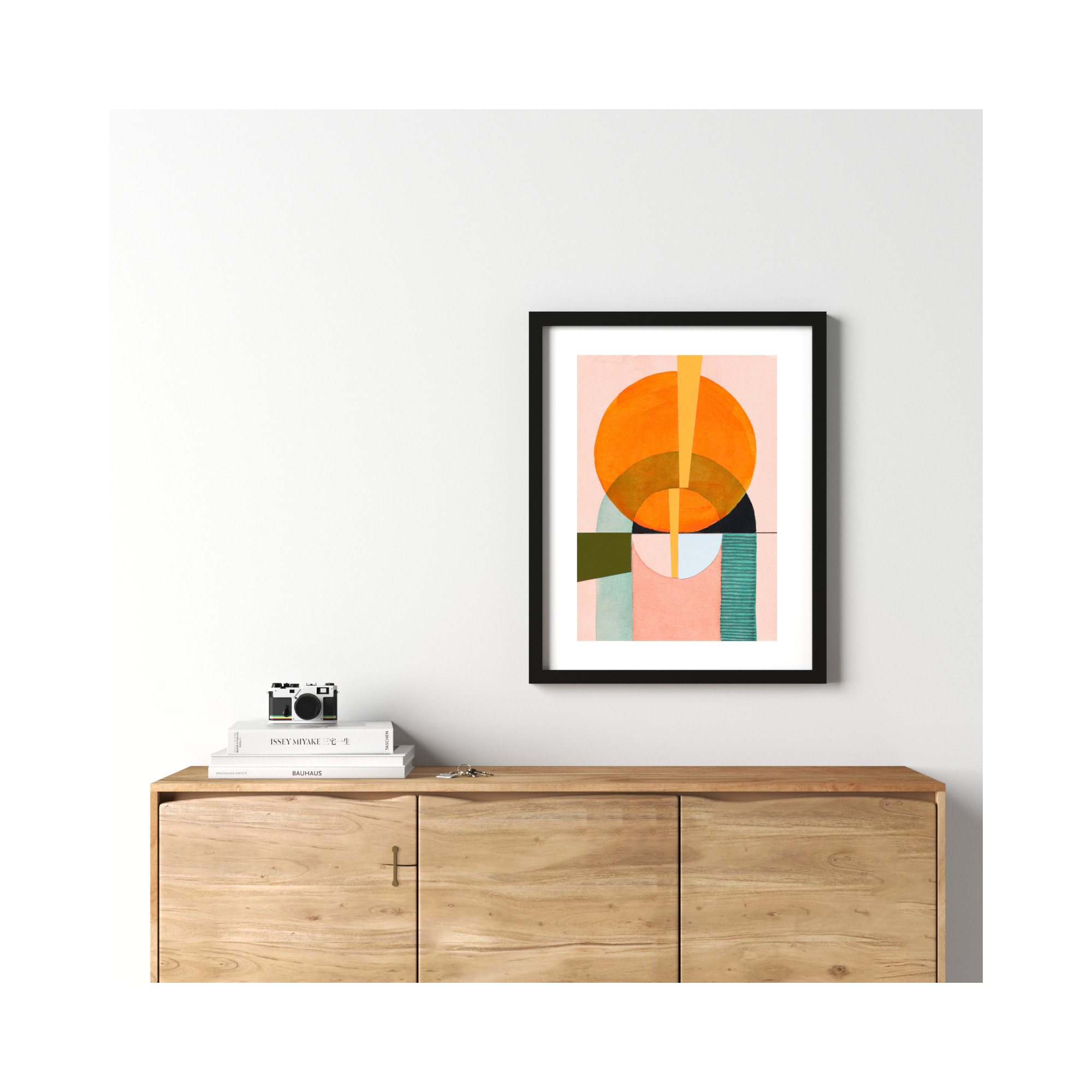 Composition Nr. 5 by Allison Rietta, Black, 30" H x 24" W x 1.25" D