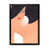 Impression noire sur toile encadrée sélectionné