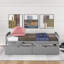 Lit plateforme simple avec deux tiroirs-1673978366