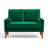 Modern 47.6-inch mini model velvet two-seater sofa-253614266
