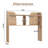 37’’ Desktop Bookshelf, 3-Tier Desk Storage Organizer, Multipurpose Wood Desktop Rack-328754092