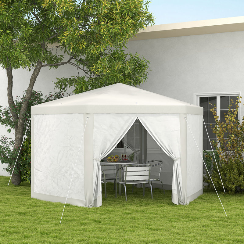 Ashanti-Leigh Party Tent, White, 250cm H x 394cm W x 341cm D