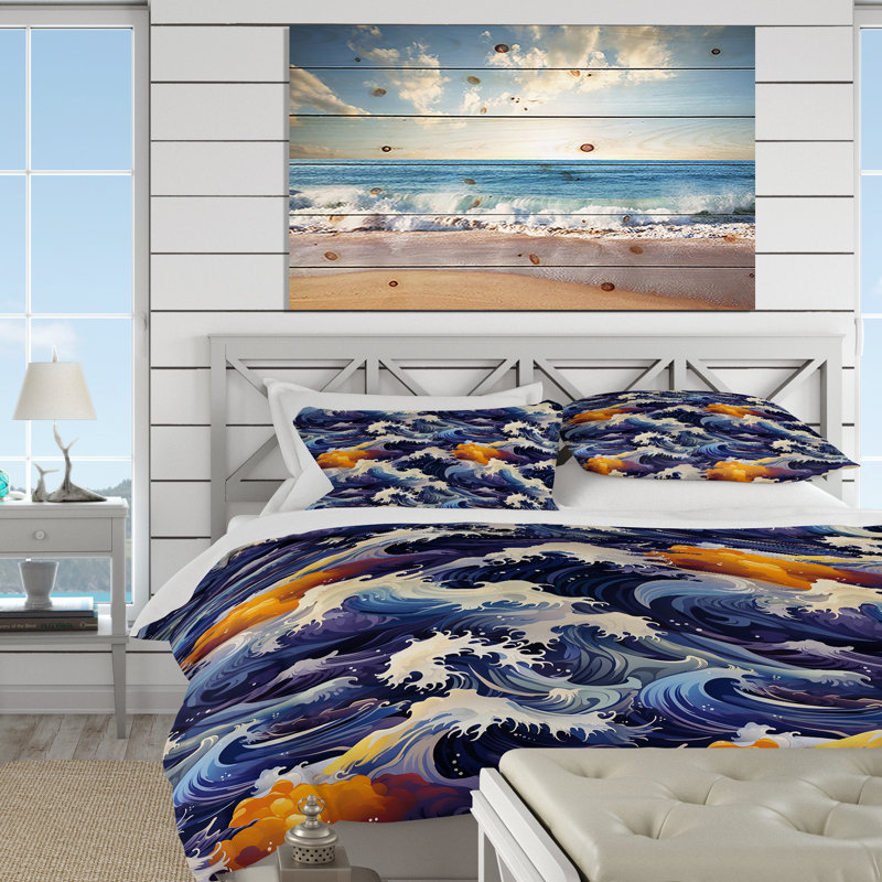 Ensemble de housse de couette Pettisville, Housse de couette pour grand lit et 2 taies décor