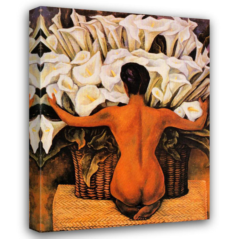 Nude with Calla Lilies, 48" H x 36" W