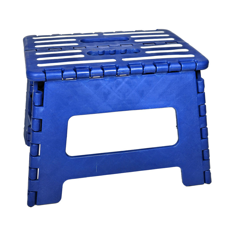 Escabeau en plastique léger à 1 marche, Bleu