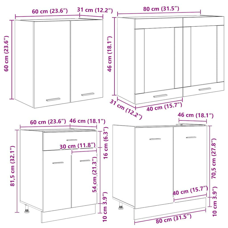 Kitchen Cabinet Set