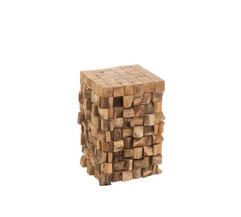 Bathampton Solid Wood Block End Table