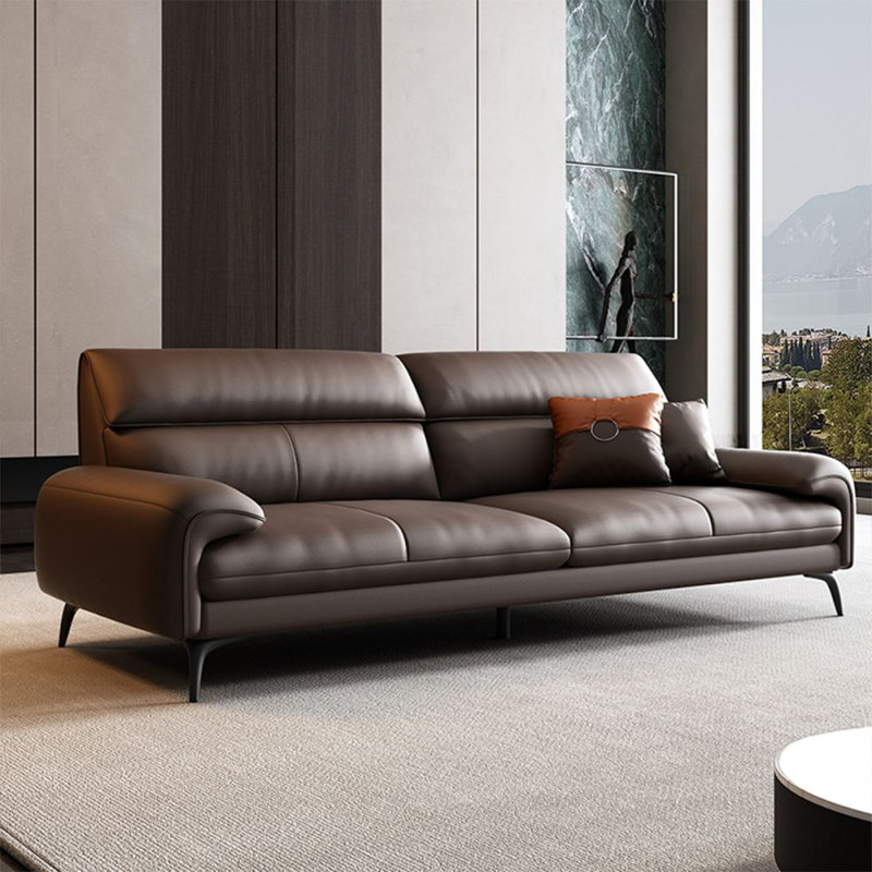 Coussin de canapé standard en similicuir, H 33,46 po x l 82,68 po x P 35,43 po