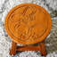Escabeau en bois - Design de papillons, bois franc naturel, pour repose-pieds, repose-pieds, tables d'appoint, tabourets de 12 po de hauteur, facile à transporter avec finition design, tabourets ou sièges de taille compacte