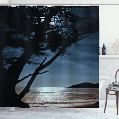 Shower Curtain with Hooks Included