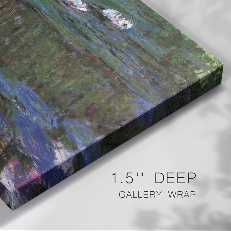 «Water Lillies # 3» par Monet-Gallery, toile tendue, H 12 po x l 18 po