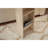 Modern Side Table with Wheeled Legs, Travertine Color, 11.8 x 24.8 x 15.7 inches | 100% Melamine Coated Particle Board, Thickness: 0.71 inches | Stylish Marble Design, Perfect for Living Room or Bedroom