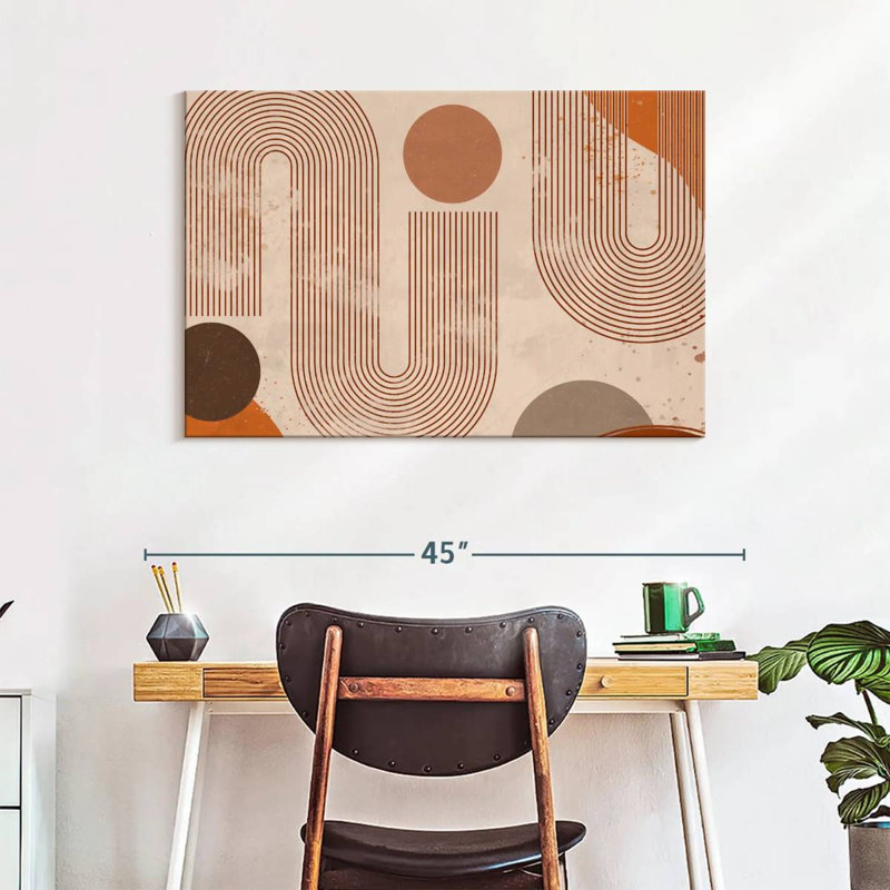 Abstract Boho On Canvas Print, 26" H x 39" W x 1.25" D