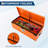 Diamond Plate Steel Truck Toolbox - Heavy Duty, Lock & Side Handles, Secure Storage Chest for Pickup, Truck Bed, RV, Trailer (30x13x9.6 Inch, Powder-Coated Orange)-964803281-964803301