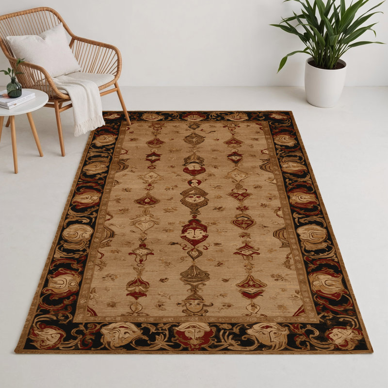 Tapis d'intérieur et d'extérieur brun français, Rectangulaire 3 pi x 5 pi