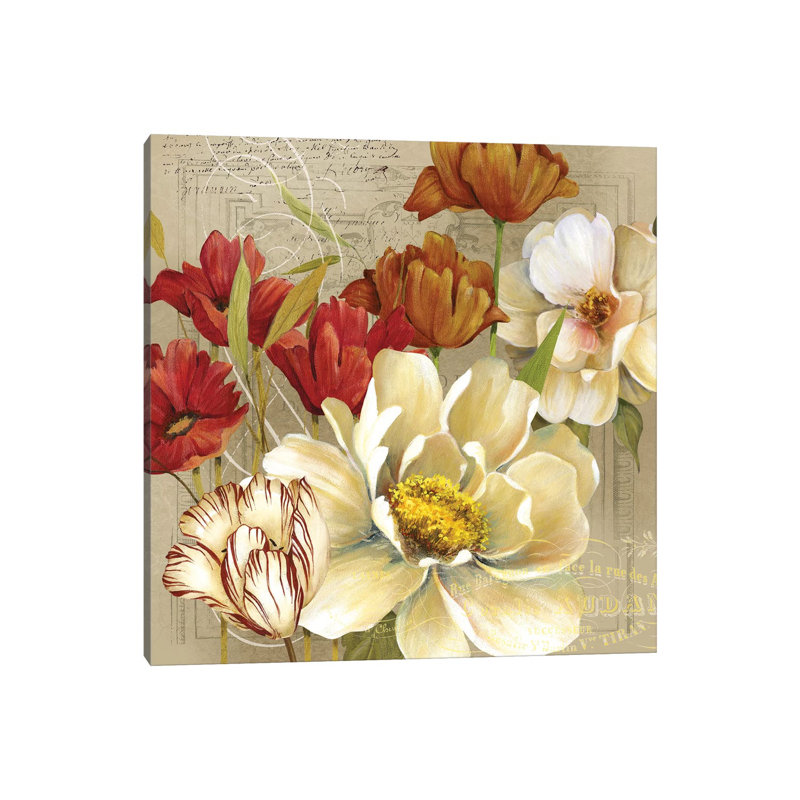 Jardin I by Carol Robinson - Print on Canvas, 45.72 cm H x 45.72 cm W x 1.91 cm D, Wrapped Canvas