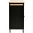 Kitchen Island Cart - Solid Wood Top, Black Finish, 4 Door Cabinet With Adjustable Shelves, 2 Drawers & Spice Rack Top In Black, Cabinet, Drawers, Towel Locking Wheels