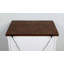 Table de chevet 2 tiroirs Tol blanc vieilli / noyer