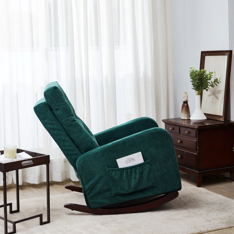 Fauteuil inclinable Lucielle , Tissu bleu