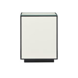 Lacquer Glass End Table