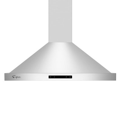 Empava 30" Metal 380 CFM Ducted (Vented) Wall Range Hood with Baffle Filter