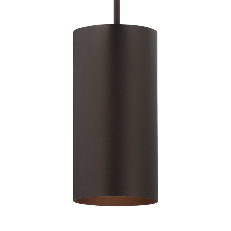 LED Outdoor Pendant, Antique Bronze,  12" H x 6'' W x 6'' D