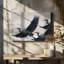 Graceful Flying Herons by Josie George — Animal Wall Art-1712002356-1712002357-1712002362