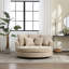 Fauteuil demi-tonneau rembourré avec housse-1835901391