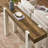63'' Farmhouse Console Table With Wooden Narrow Design And Extra Long Structure For Living Room & Entryway-1018982611