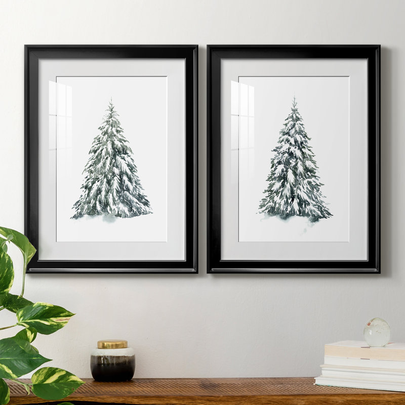 Épinette bleue I, reproduction encadrée de qualité supérieure - prête à être accrochée, Noir, H 42,5 po x l 30,5 po x P 1 po