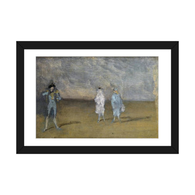 «Harmony in Blue The Duet», reproduction d'art murale, papier d'art encadré