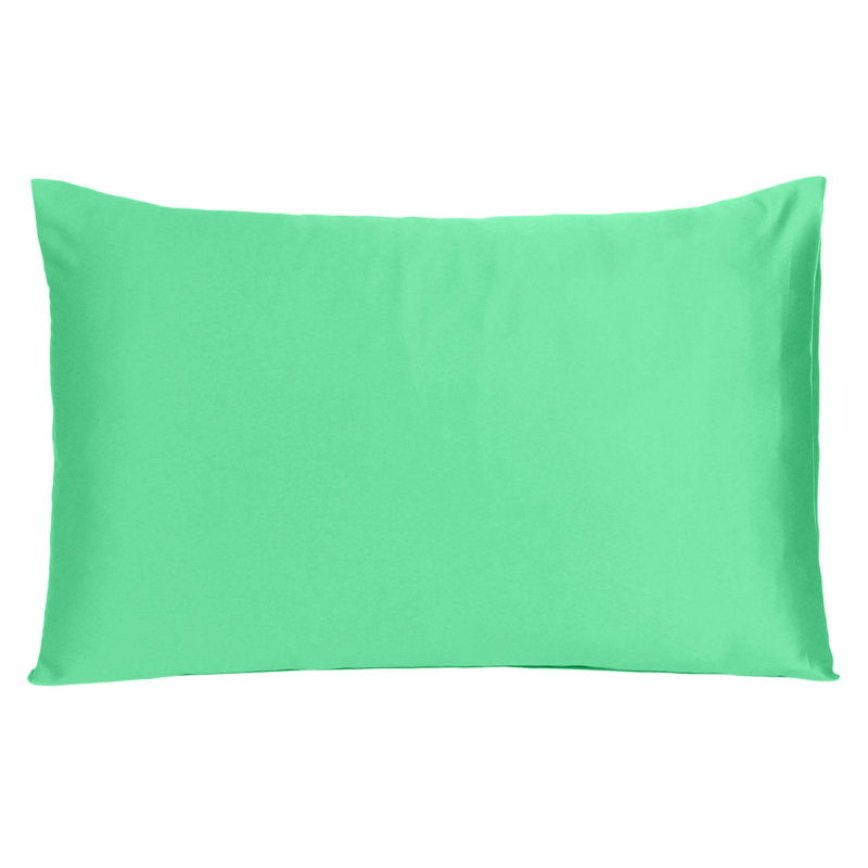 Taie d'oreiller en satin , Grand, Vert