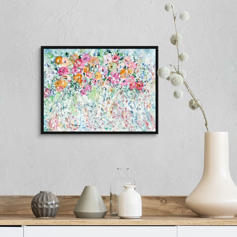 Reproduction d’art sur toile « beautiful Full Life » par Robby Ebert, Cadre noir, H 14 po x l 18 po x P 1,75 po