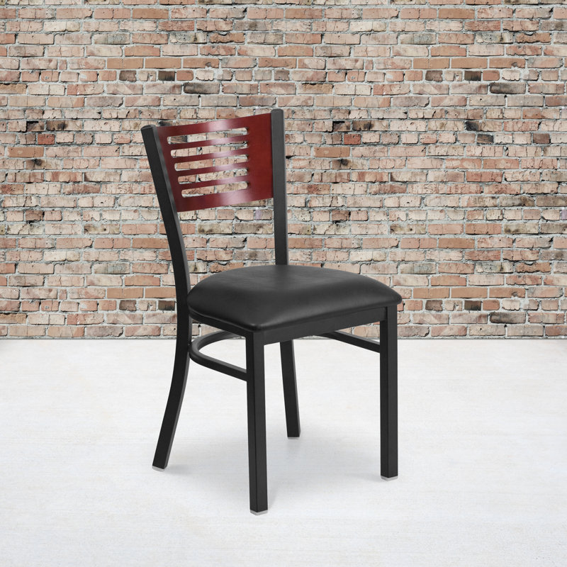 Prompton 19.5'' H Upholstered Side Chair, Black, 2