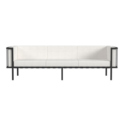 Saphiya 76.5" Wide Outdoor Patio Sofa with Sunbrella Cushions by Corrigan Studio