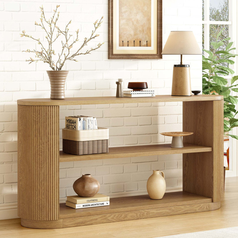 Console de vestibule moderne Mirod, Naturel