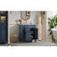 Meuble-lavabo de 24 po avec lavabo en céramique, petite armoire de salle de bain, armoire moderne avec 2 tiroirs et tablette réglable, meubles-lavabos-345791014