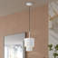 Mini-luminaire suspendu blanc 1 lumière Zolana-725090357-725090312