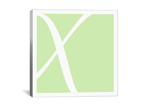 « the type »-impression sans cadre sur toile, X, H 18 po x l 18 po x P 1,5 po