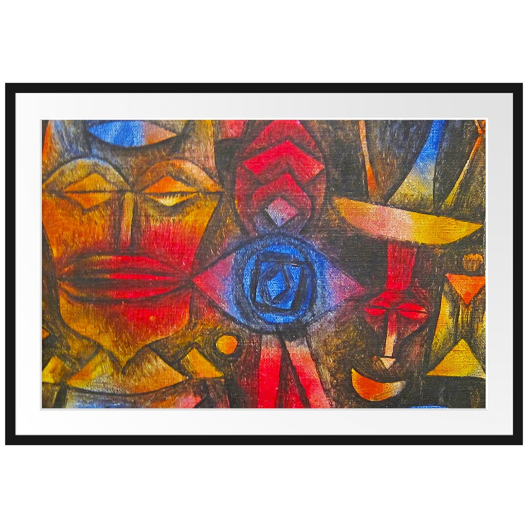 Gerahmtes Leinwandbild Figuren Sammlung von Paul Klee