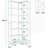 7-Tier Industrial White Corner Bookshelf Tall Wood Metal Etagere Display Shelf-2114624431