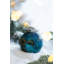 Ornements de 4,7 pouces en forme de boule de Noël - ensemble de 4 décorations scintillantes en verre peintes à la main pour arbre de Noël et décoration intérieure