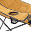Chaise de camping pliante convertible 2 en 1 avec coussin-1573040163