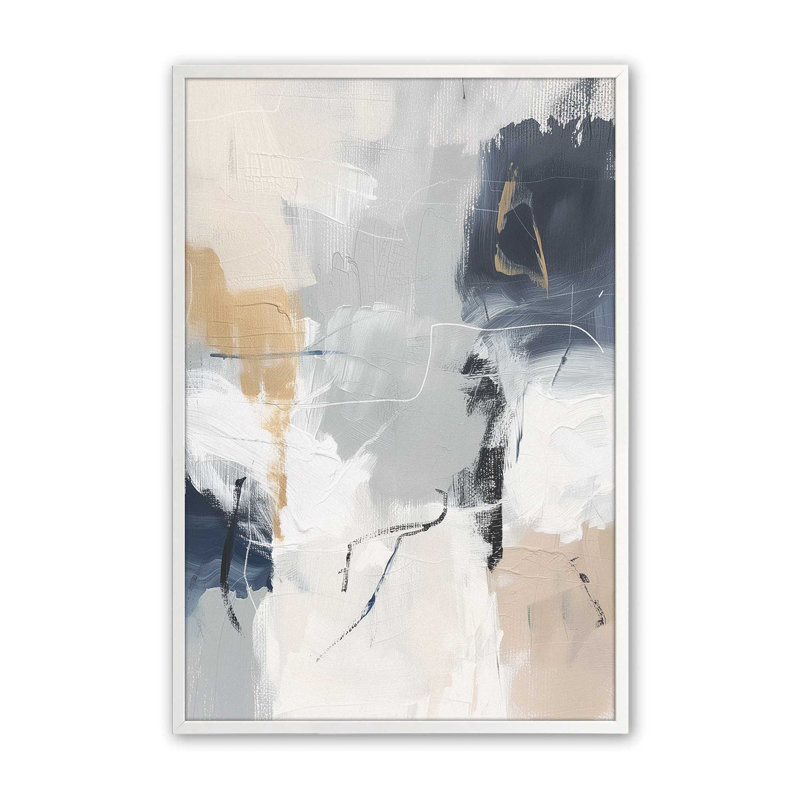 Obsidian Echo I, Cadre photo simple blanc opaque, H 15 po x l 12 po