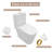 Dual 1/1/1.6 Gallons GPF Elongated Comfort Height Floor Mounted One-Piece Toilet (Seat Included)
