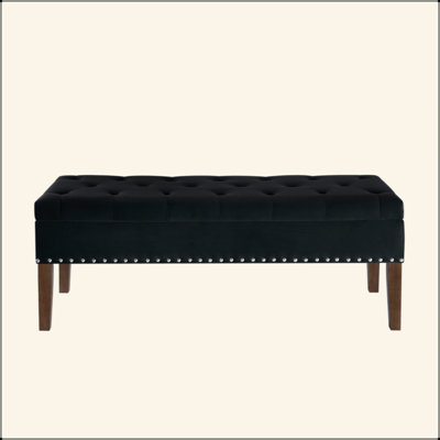 Tufted Bench With Storage