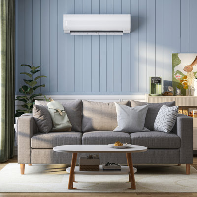 TABU 9000 BTU Ductless Inverter Mini Split Air Conditioner with Heat Pump & 24H Timer