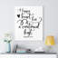 Happy Heart Proverbs 15:15 Christian Wall Art, impression de verset de la Bible prêt à être accroché-21418533
