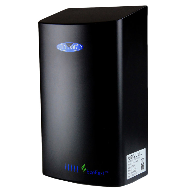 Sèche-mains Code Ultra Slim Eco-Fast 120 Volts en époxy noir