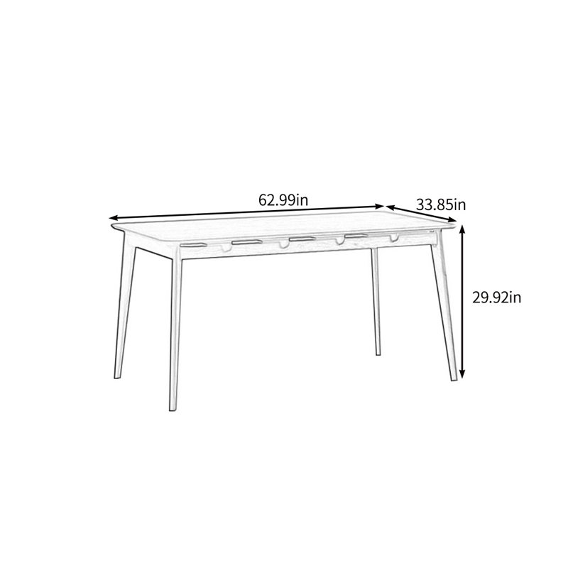 Hilger, H 29,92 po x L 62,99 po x l 33,85 po